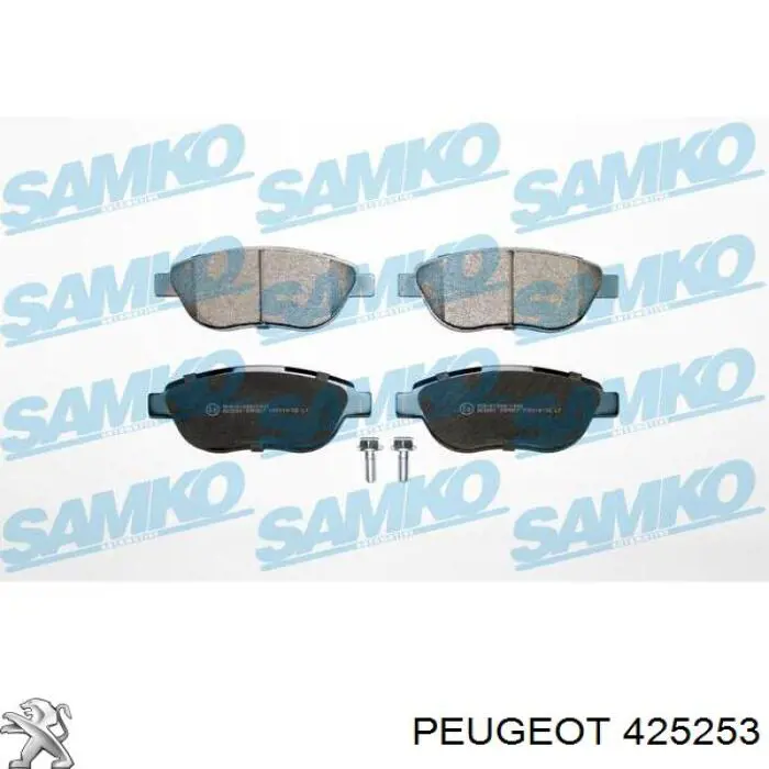Передние тормозные колодки 425253 Peugeot/Citroen
