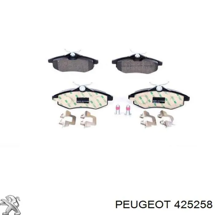 Pastillas de freno delanteras 425258 Peugeot/Citroen