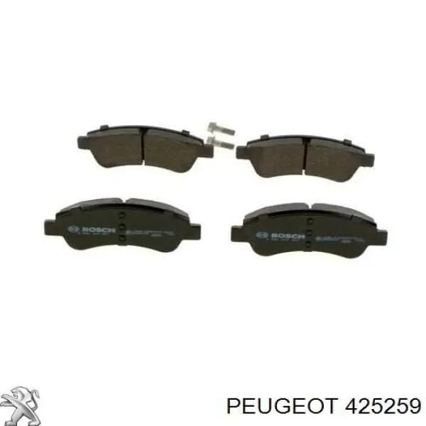Pastillas de freno delanteras 425259 Peugeot/Citroen