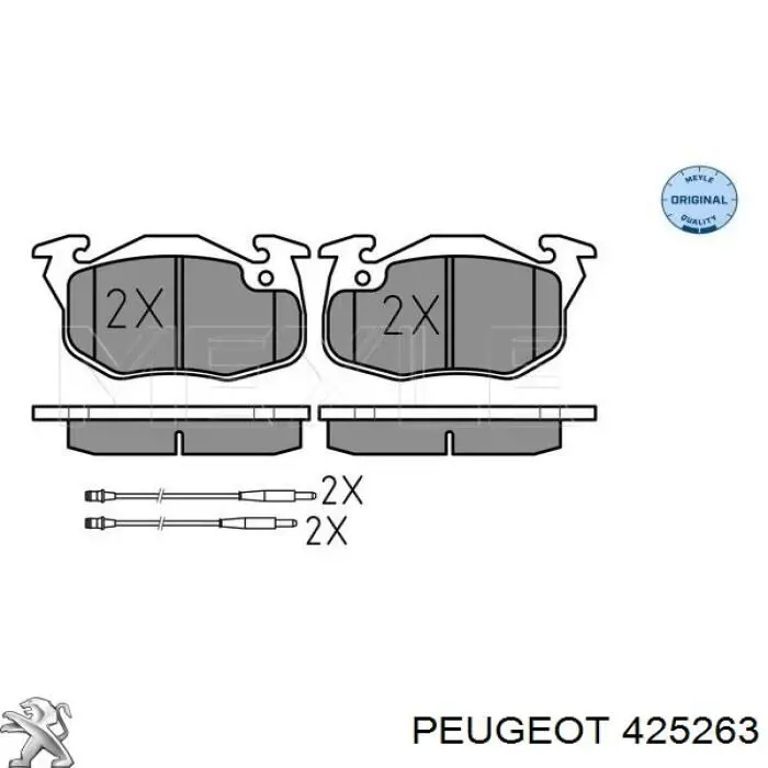 425263 Peugeot/Citroen передние тормозные колодки