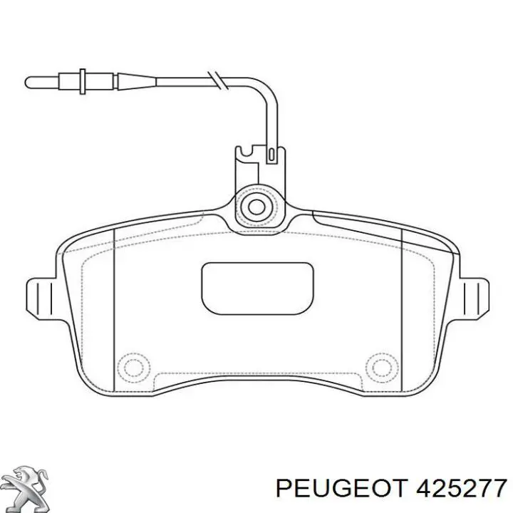 Передние тормозные колодки 425277 Peugeot/Citroen