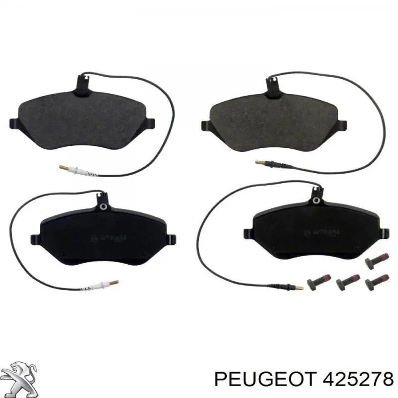 425278 Peugeot/Citroen колодки тормозные передние дисковые