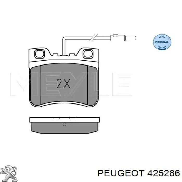 Купить 425286 Peugeot/Citroen Колодки тормозные