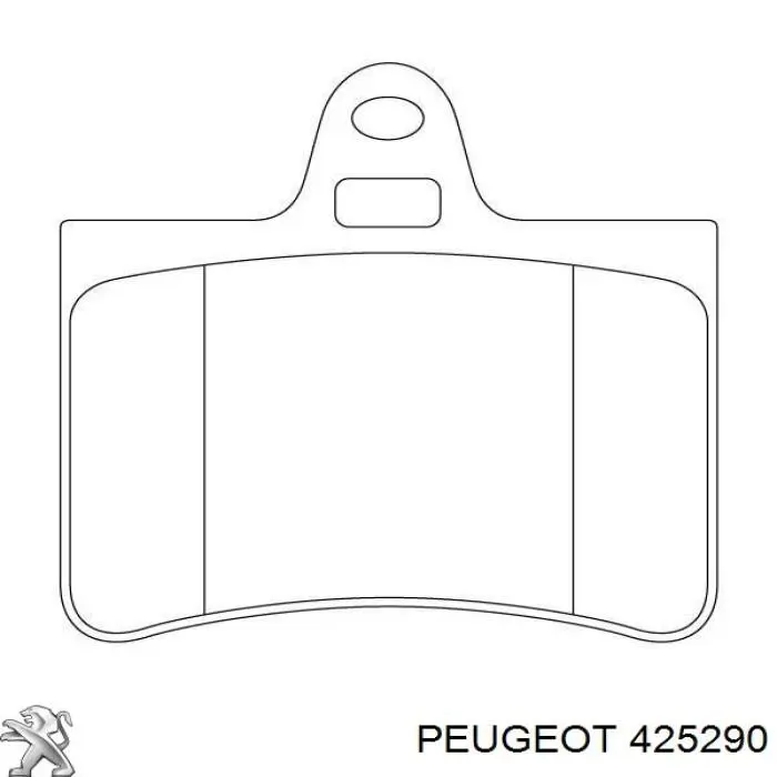 425290 Peugeot/Citroen Колодки тормозные дисковые комплект