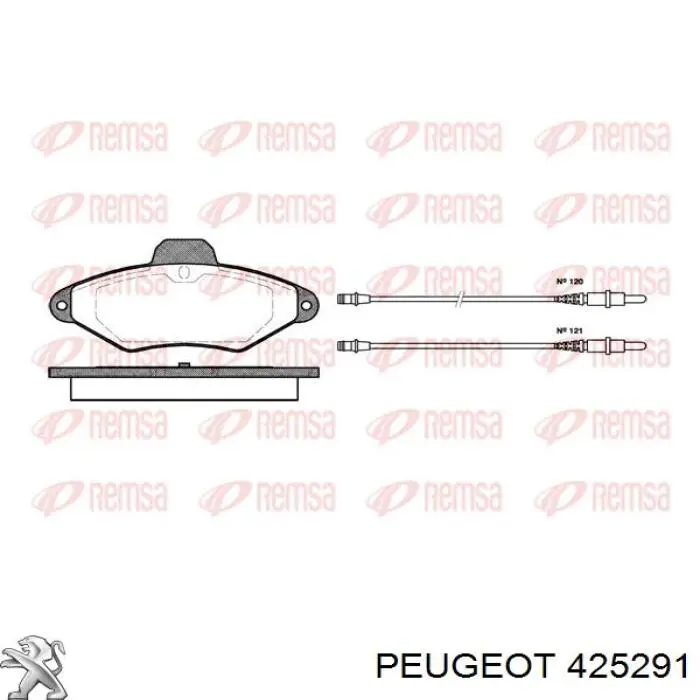 Купить 425291 Peugeot/Citroen Колодки тормозные