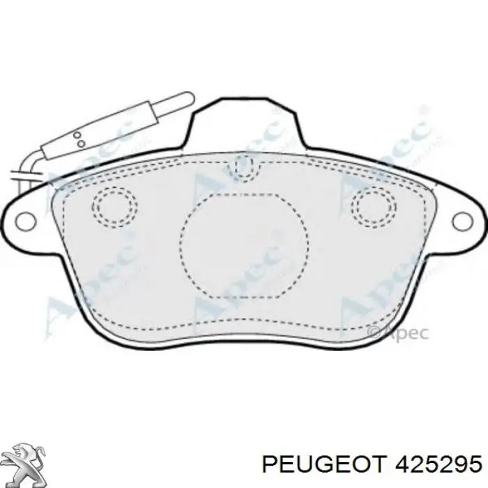 Передние тормозные колодки 425295 Peugeot/Citroen