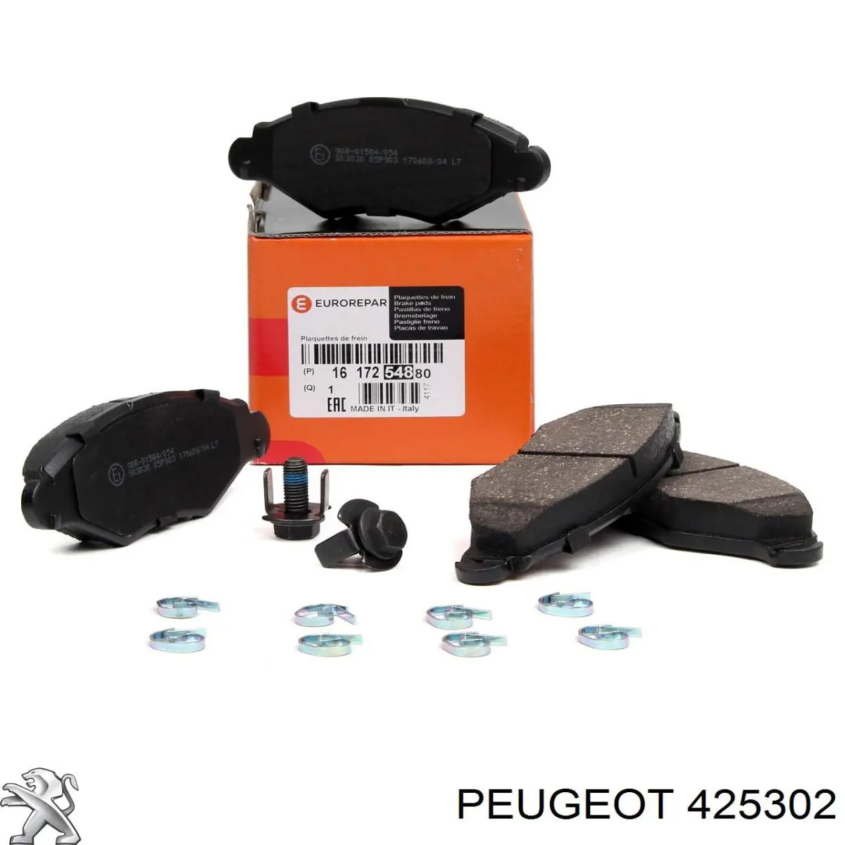 425302 Peugeot/Citroen колодки тормозные передние дисковые