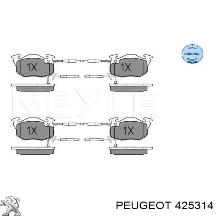 Колодки Peugeot/Citroen 425314 цена, от 16.02 USD