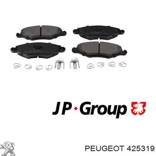 Передние тормозные колодки 425319 Peugeot/Citroen