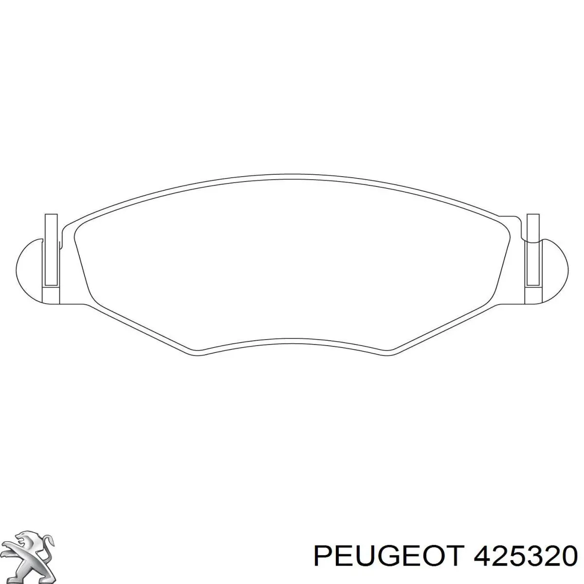 Передние тормозные колодки 425320 Peugeot/Citroen