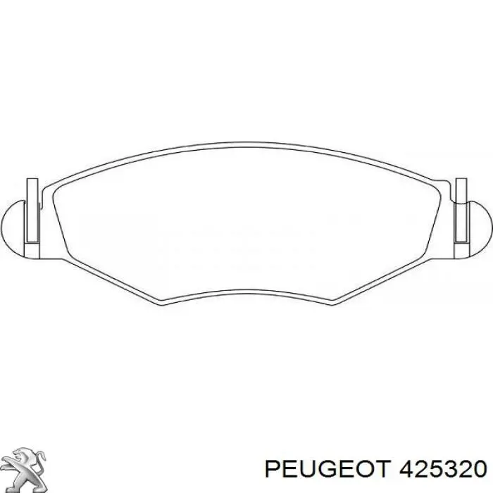 Тормозные колодки Peugeot/Citroen 425320