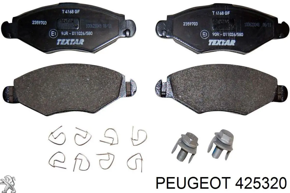 Pastillas de freno delanteras 425320 Peugeot/Citroen