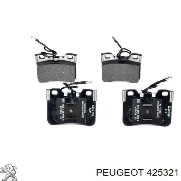 425321 Peugeot/Citroen передние тормозные колодки