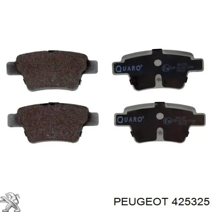Pastillas de freno traseras 425325 Peugeot/Citroen