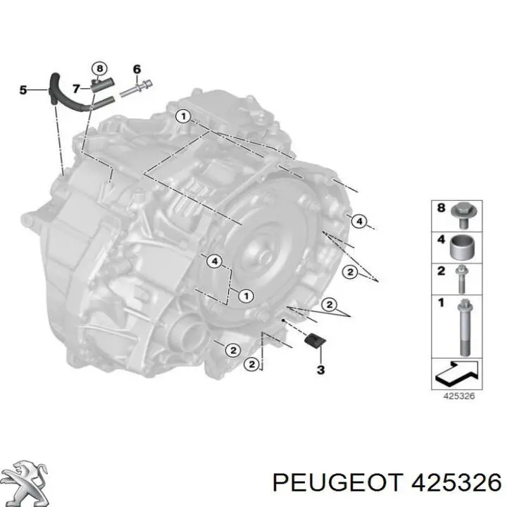 Купить 425326 Peugeot/Citroen Колодки тормозные задние, дисковые
