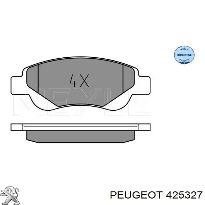 Колодки Peugeot/Citroen 425327 цена, от 18.24 USD