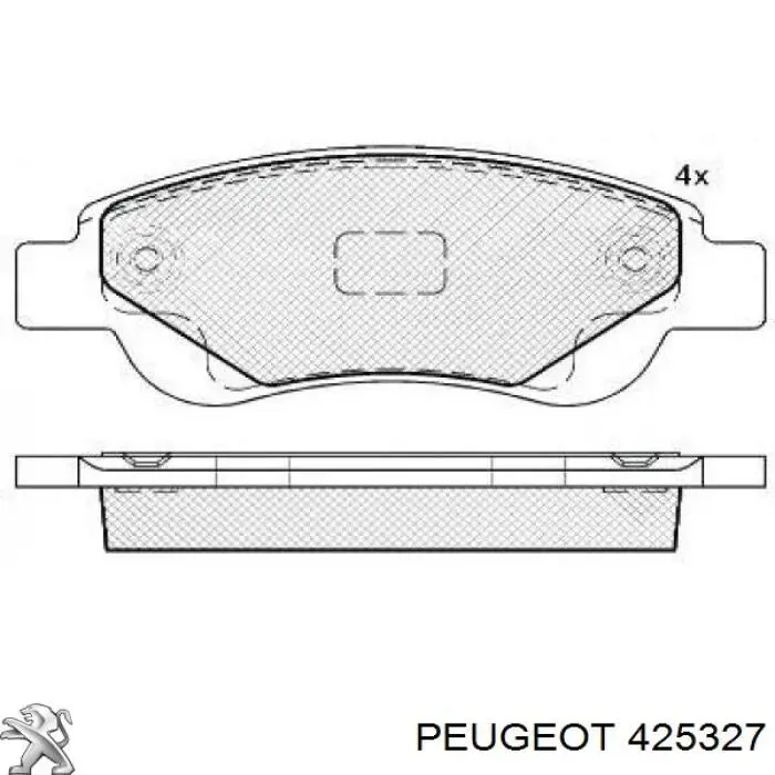 Передние тормозные колодки 425327 Peugeot/Citroen