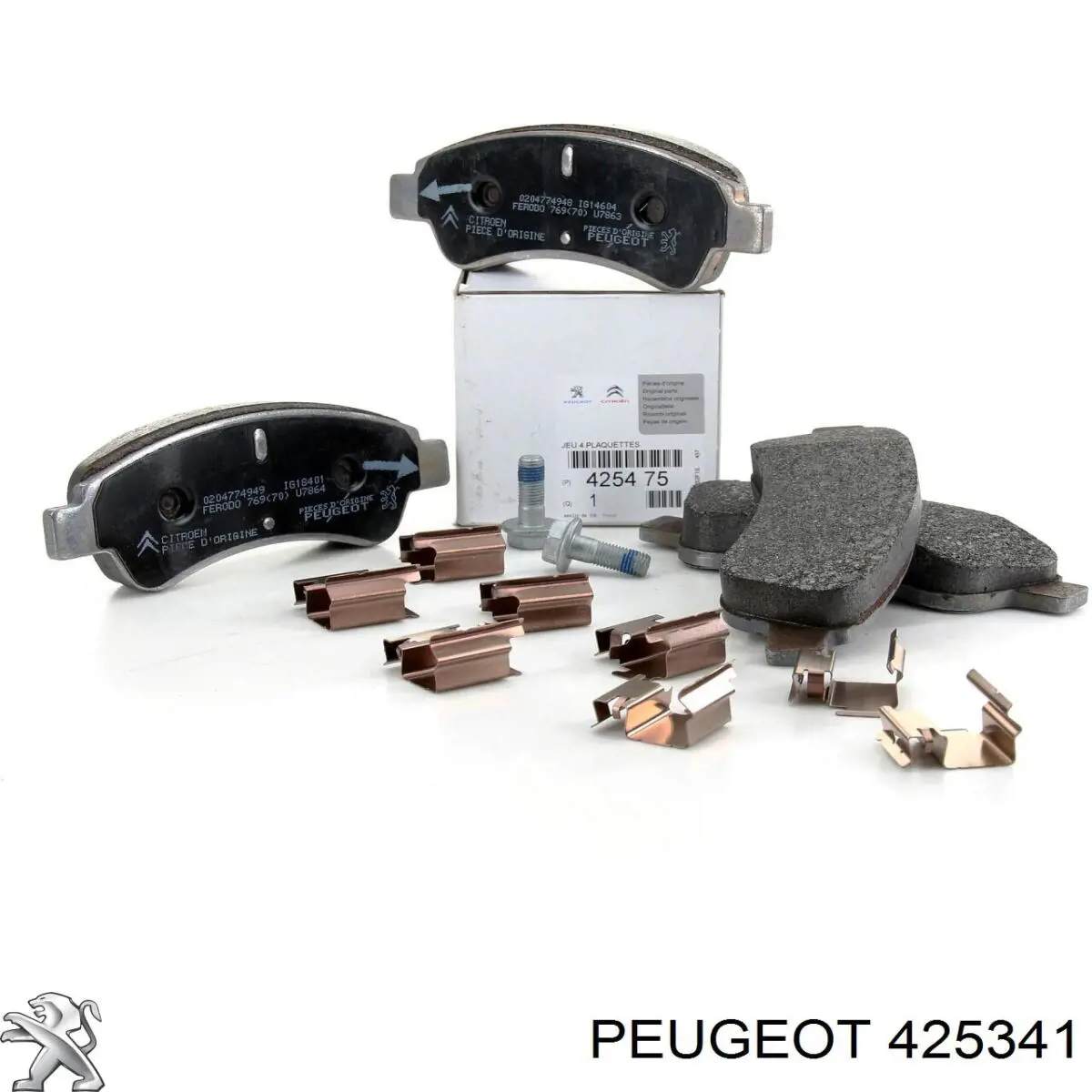 4253.41 Peugeot/Citroen колодки тормозные передние дисковые