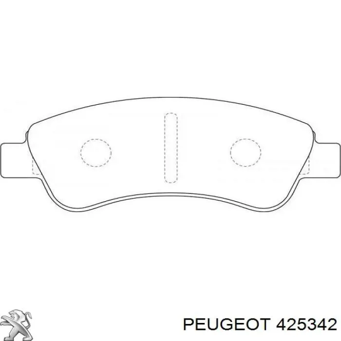 Передние тормозные колодки 425342 Peugeot/Citroen