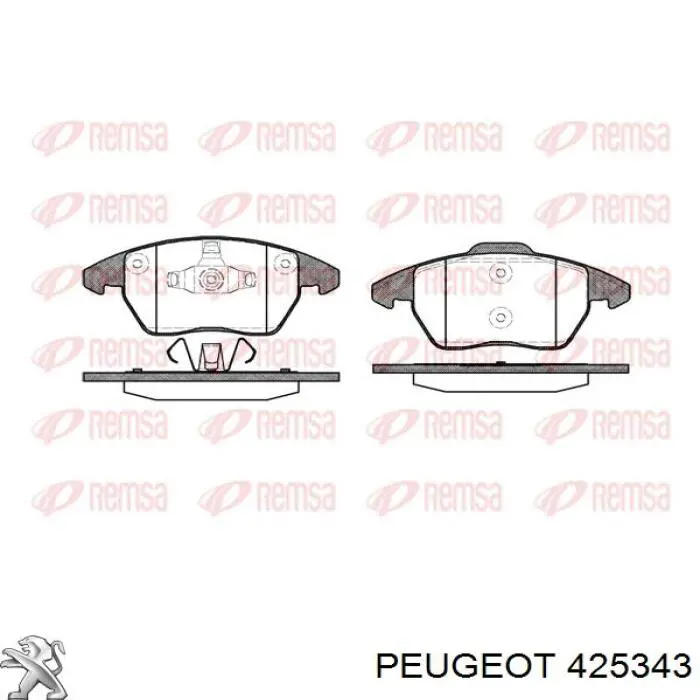 Купить 425343 Peugeot/Citroen Колодки тормозные