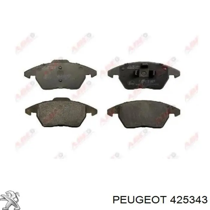 Передние тормозные колодки 425343 Peugeot/Citroen