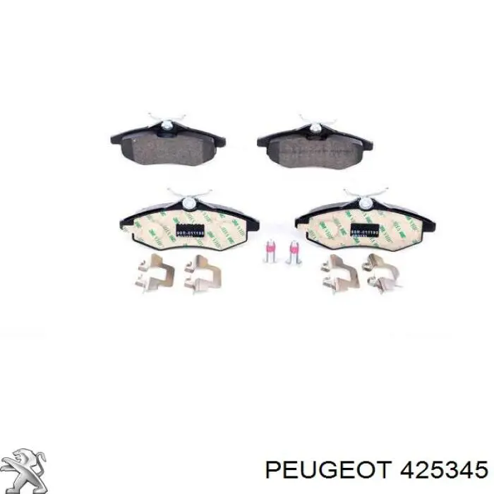 Pastillas de freno delanteras 425345 Peugeot/Citroen