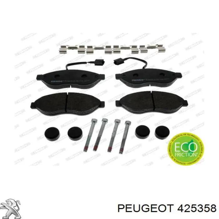 425358 Peugeot/Citroen Колодки передние
