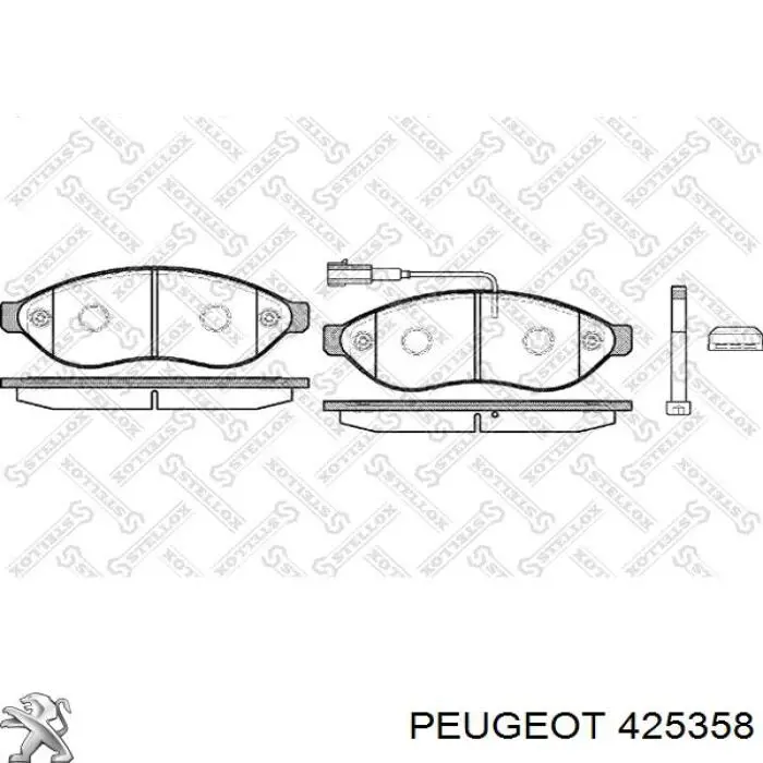 Купить 425358 Peugeot/Citroen Колодки тормозные