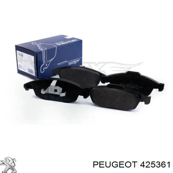 Передние тормозные колодки 425361 Peugeot/Citroen