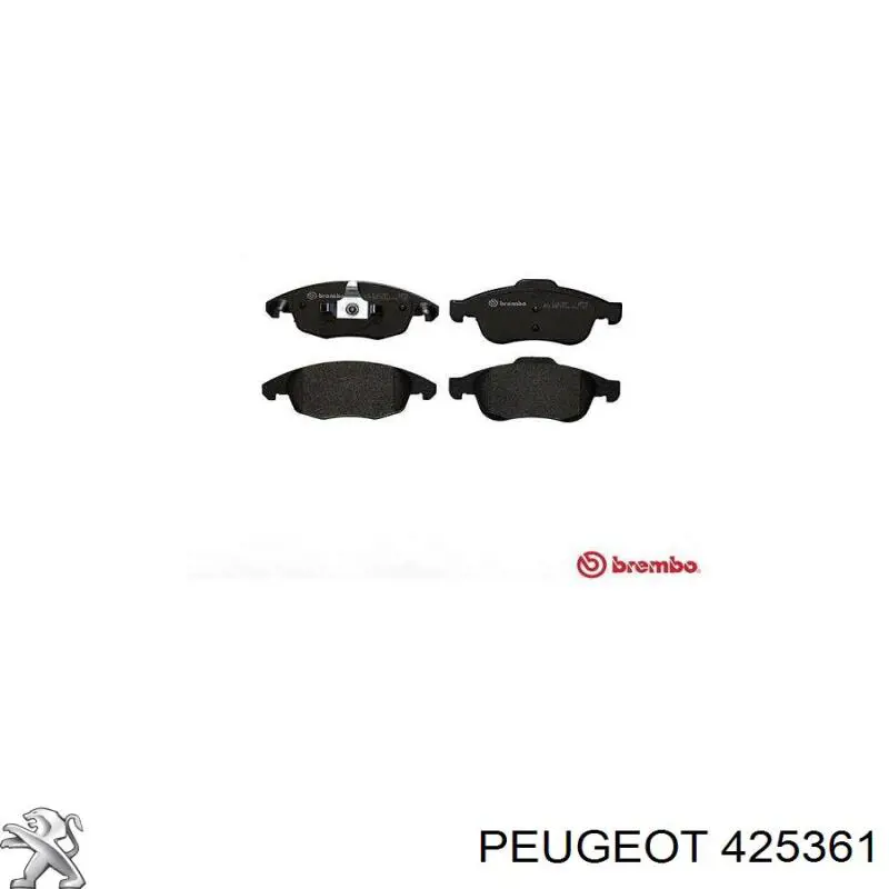 Тормозные колодки Peugeot/Citroen 425361