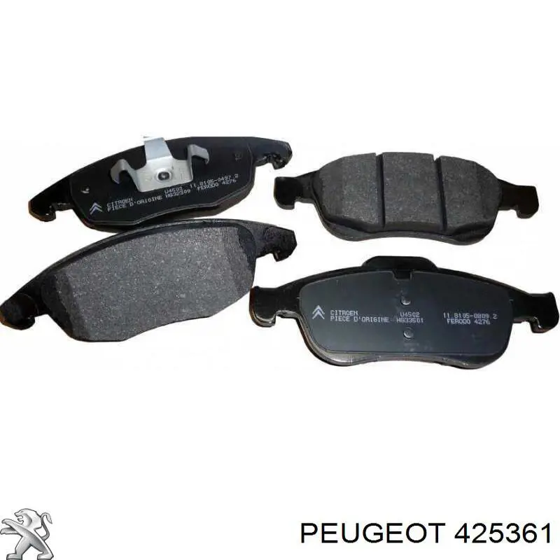 425361 Peugeot/Citroen Колодки передние