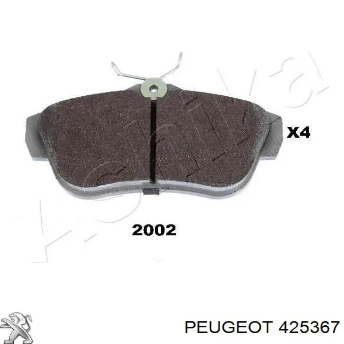 Купить 425367 Peugeot/Citroen Колодки тормозные задние, дисковые