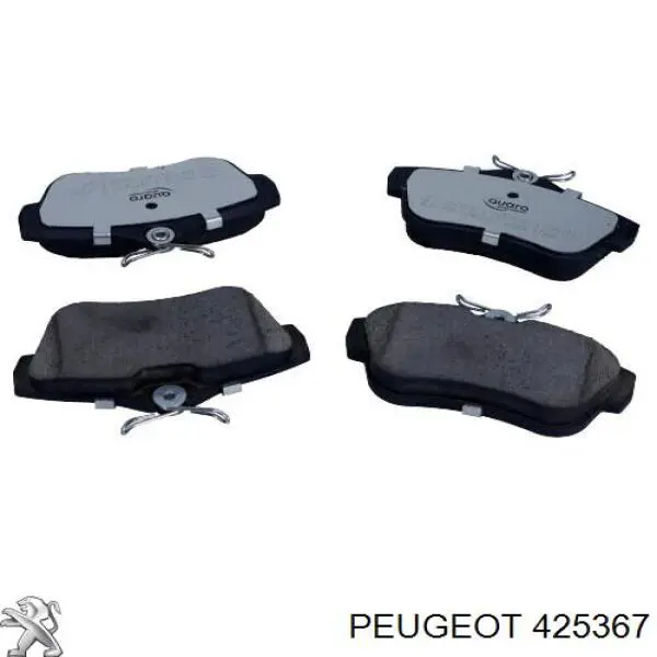 Задние тормозные колодки 425367 Peugeot/Citroen
