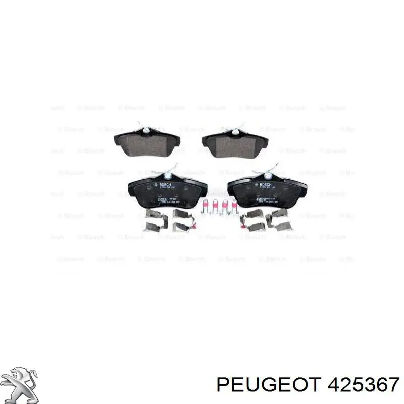Задние дисковые колодки Peugeot/Citroen 425367