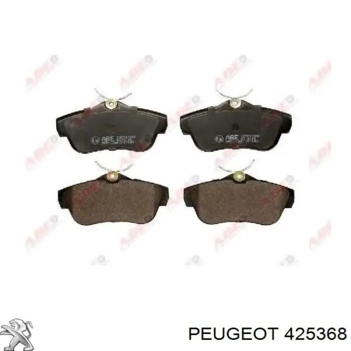 Купить 425368 Peugeot/Citroen Колодки тормозные задние, дисковые