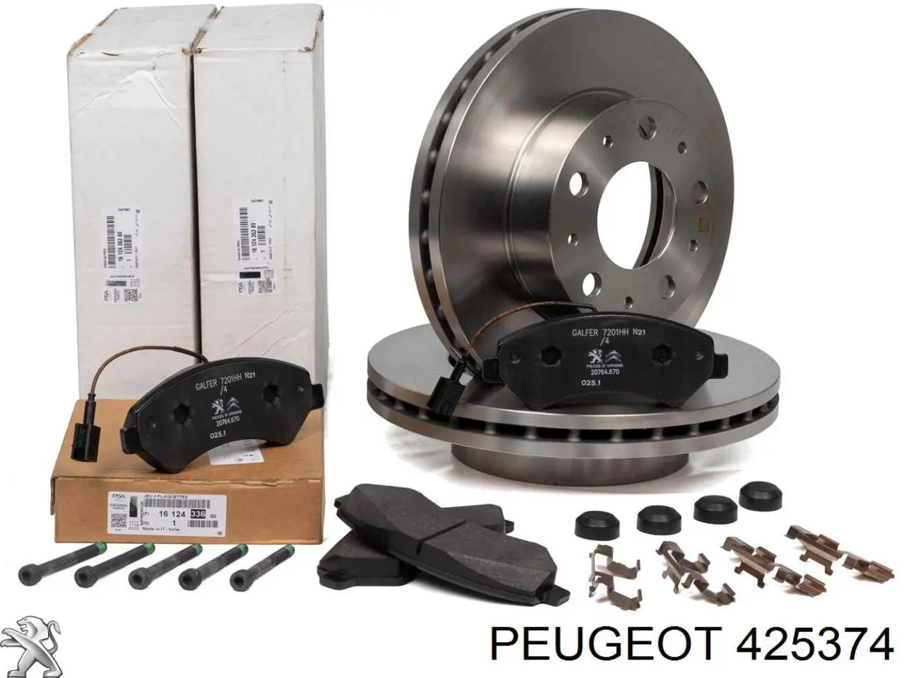 425374 Peugeot/Citroen колодки тормозные передние дисковые