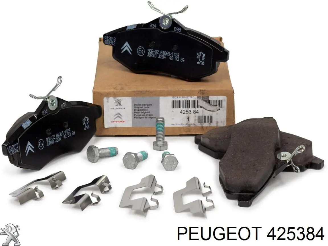 Передние тормозные колодки 425384 Peugeot/Citroen