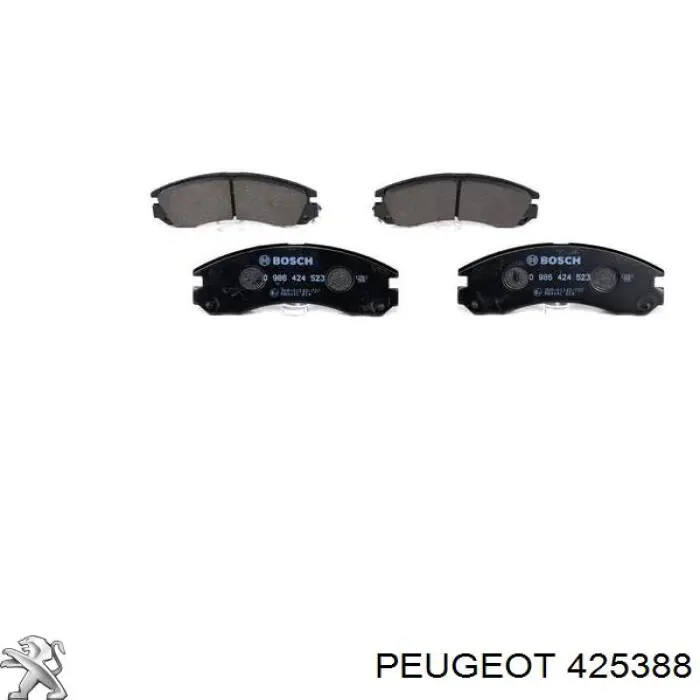 425388 Peugeot/Citroen Колодки передние