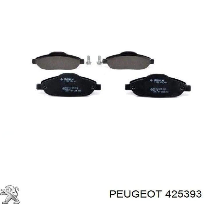 425393 Peugeot/Citroen колодки тормозные передние дисковые