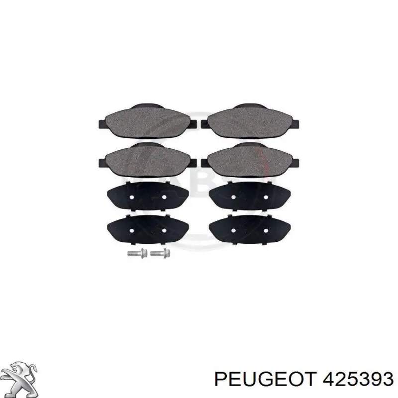 Передние тормозные колодки 425393 Peugeot/Citroen