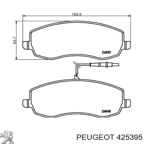 425395 Peugeot/Citroen Колодки передние