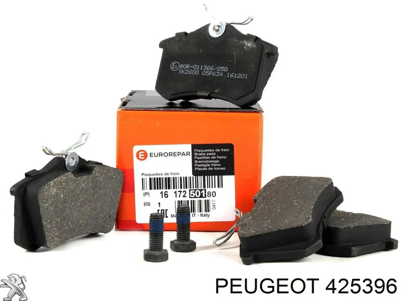 4253 96 Peugeot/Citroen колодки тормозные задние дисковые