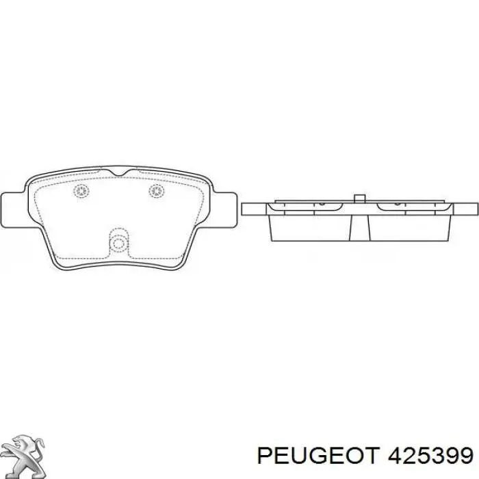 Колодки дисковые  Peugeot/Citroen 425399 цена, от 17.00 USD