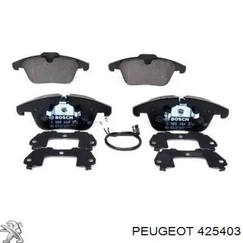 Колодки Peugeot/Citroen 425403 цена, от 41.36 USD
