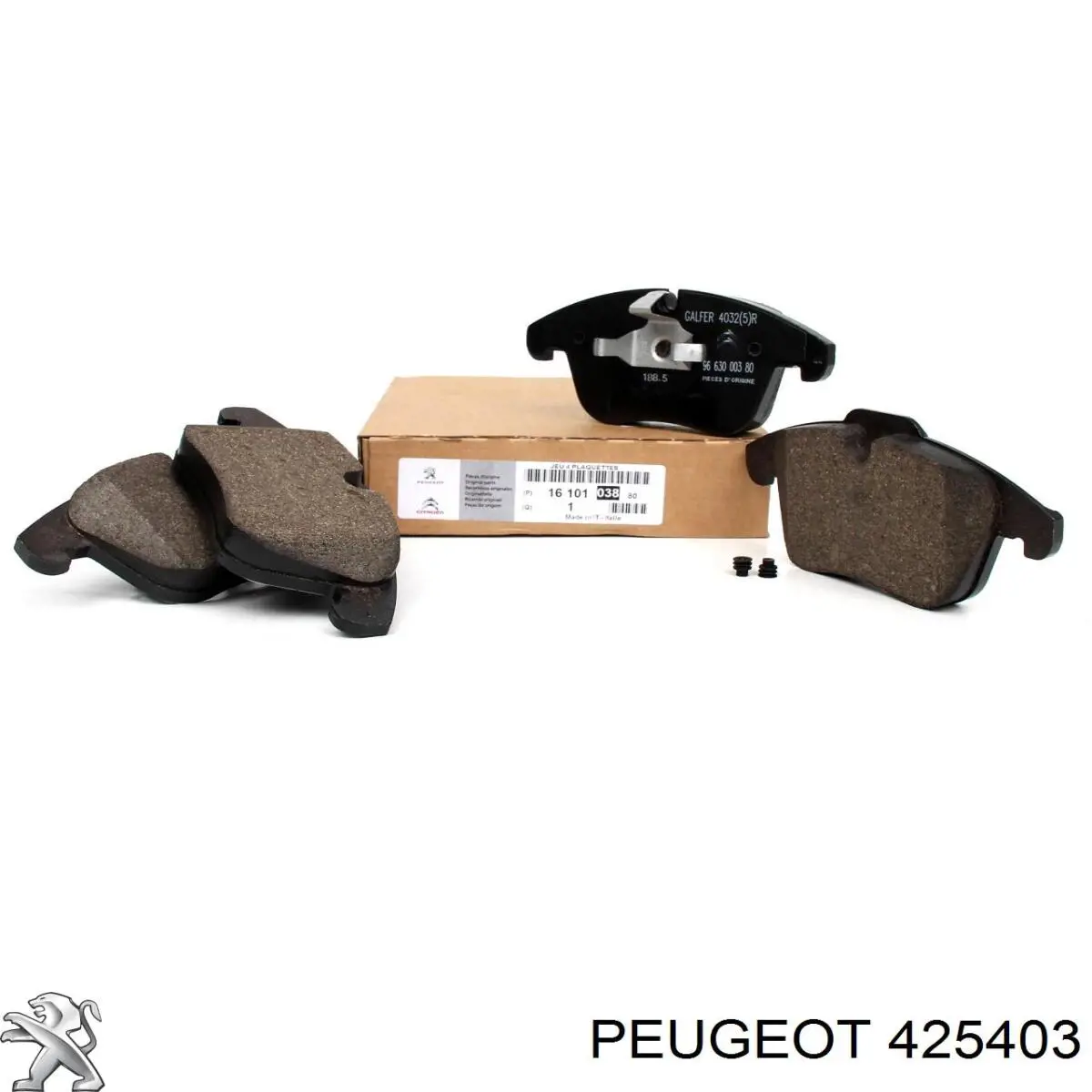 Передние тормозные колодки 425403 Peugeot/Citroen