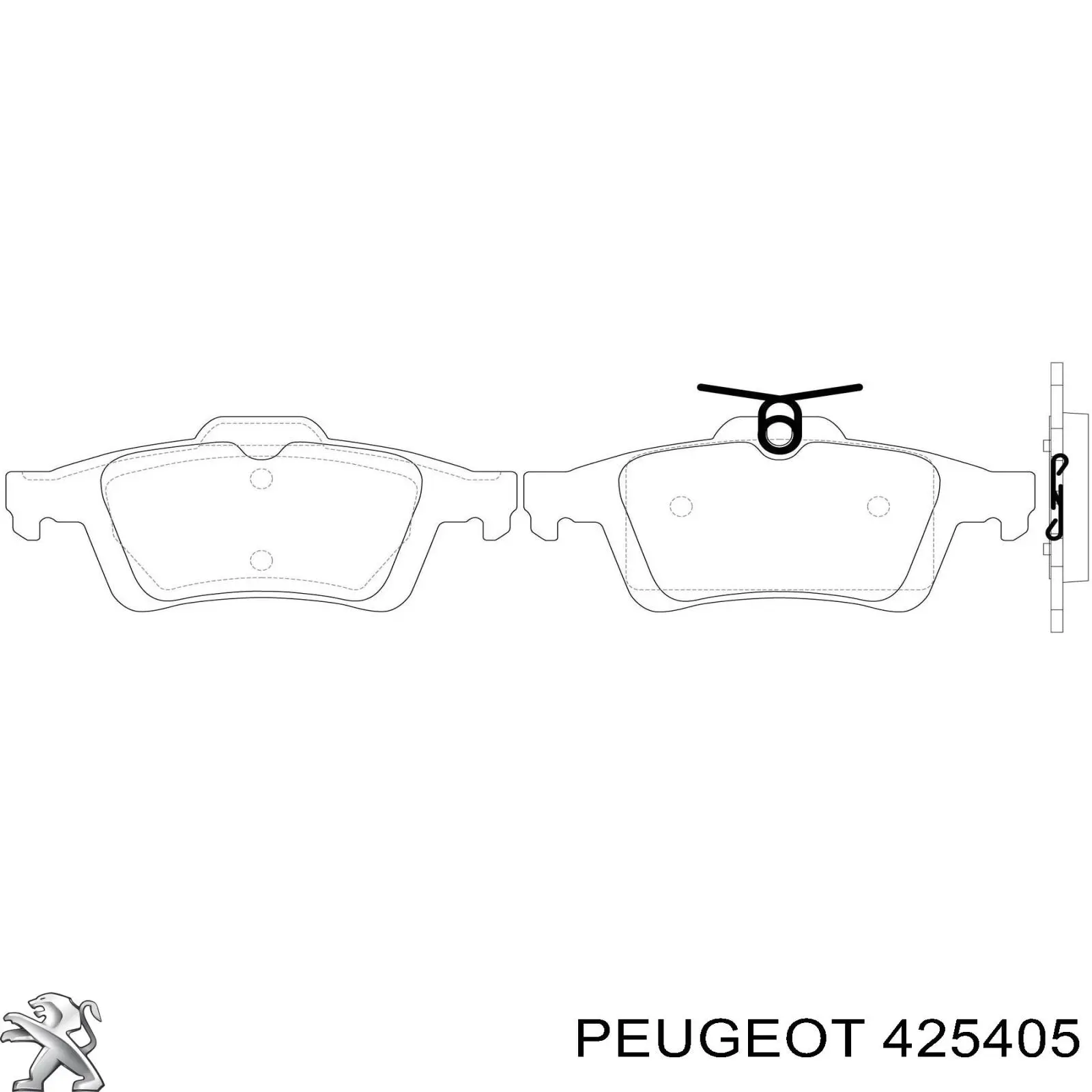 Колодки дисковые  Peugeot/Citroen 425405 цена, от 31.96 USD