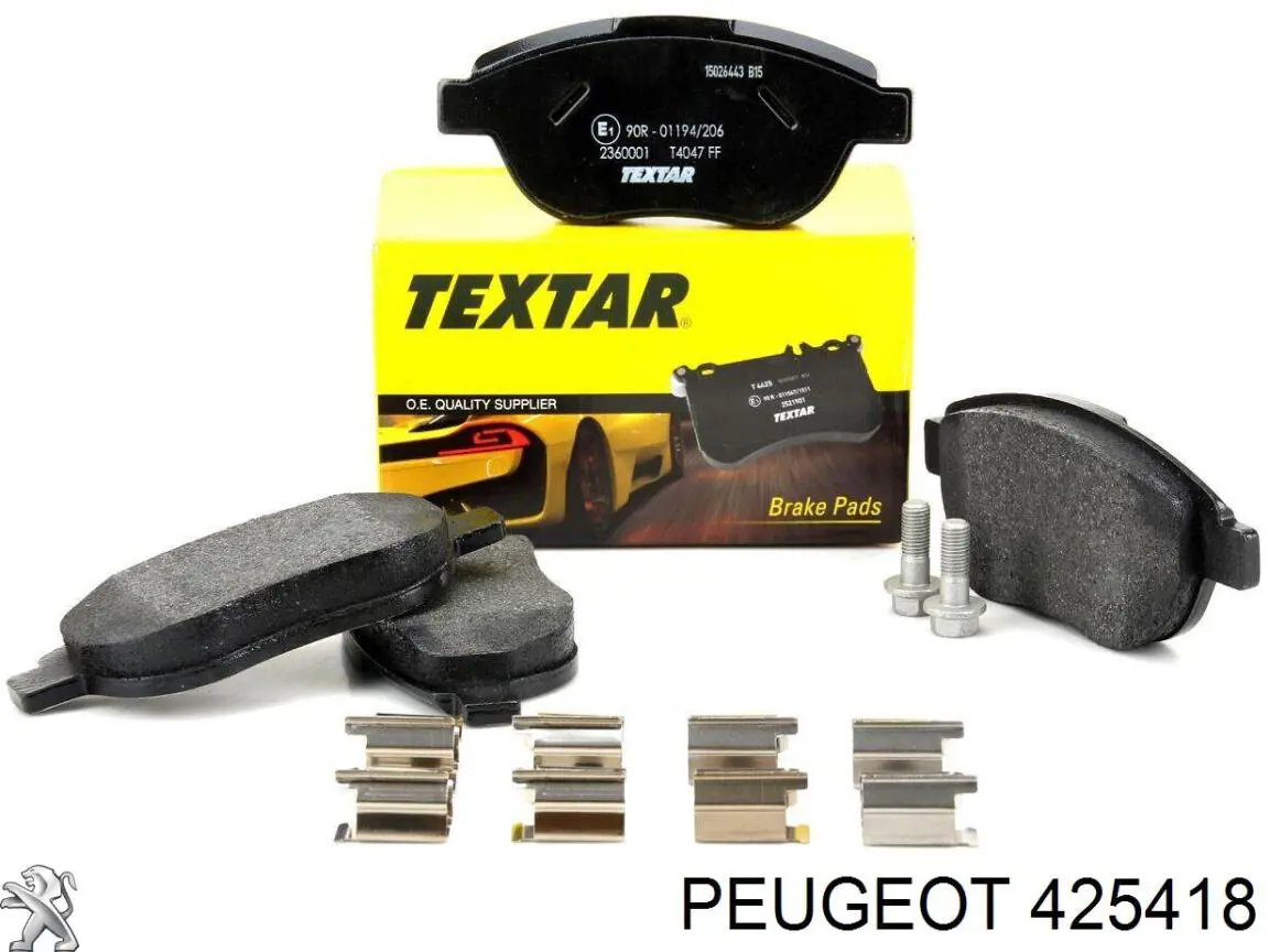 Передние тормозные колодки 425418 Peugeot/Citroen
