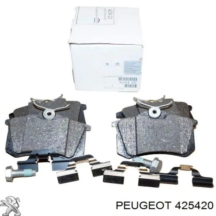 425420 Peugeot/Citroen колодки тормозные задние дисковые