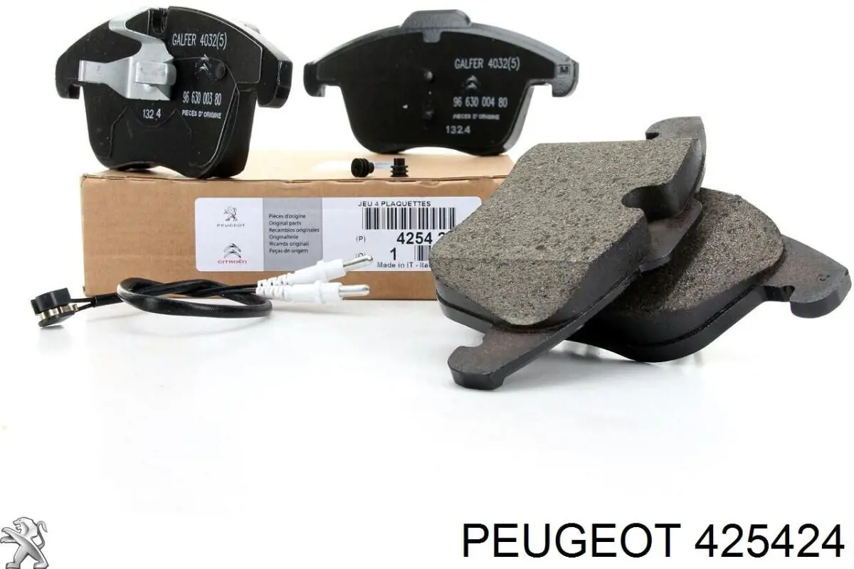 425424 Peugeot/Citroen колодки тормозные передние дисковые