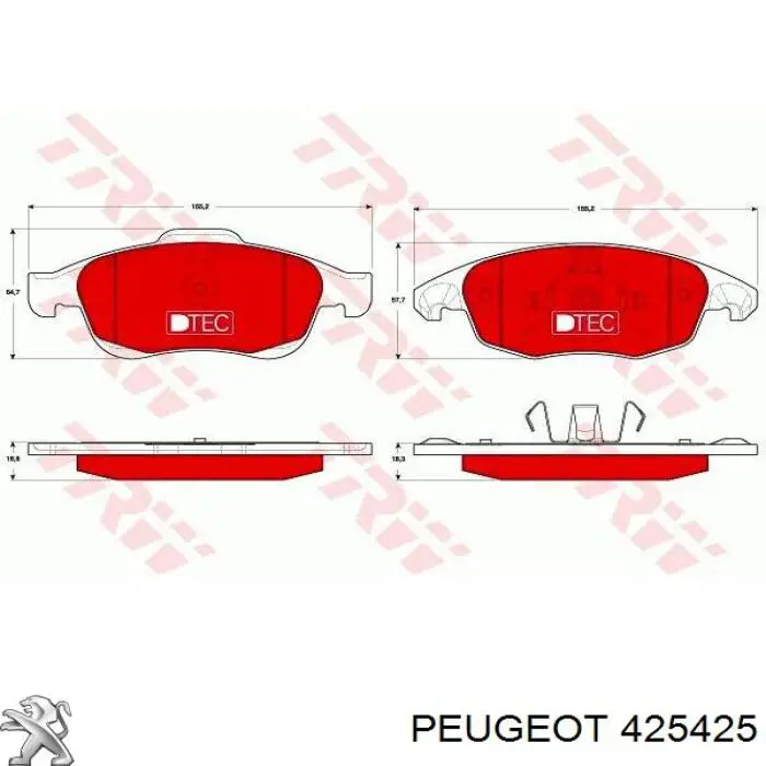Колодки Peugeot/Citroen 425425 цена, от 15.69 USD